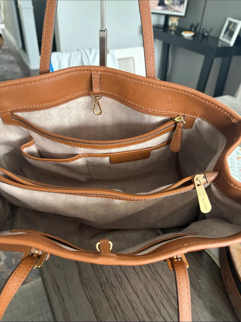 Michael Kors Tan Saffiano Leather Tote